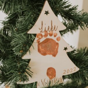 Kersthanger eerste kerst - My first MistleTOES...