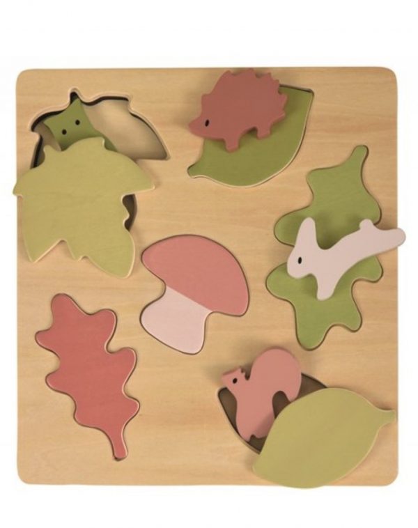 Houten bos puzzel