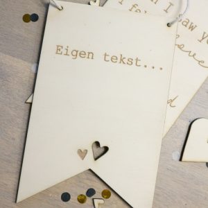 Bordje met eigen tekst