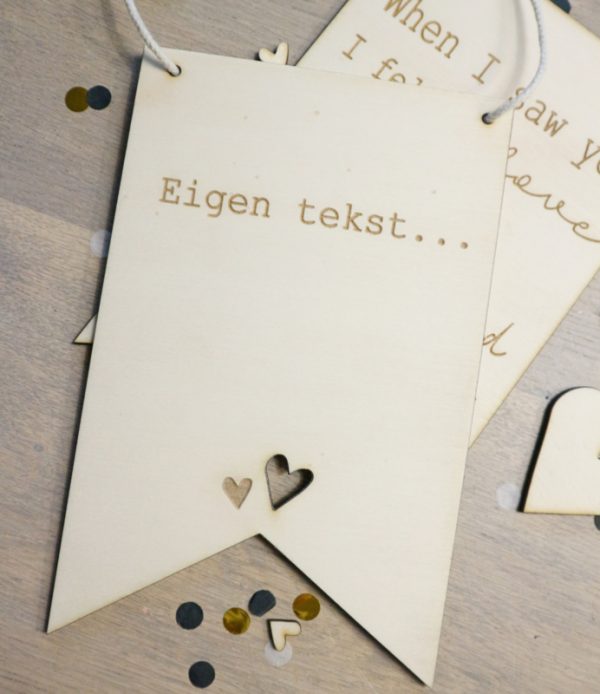 Bordje met eigen tekst
