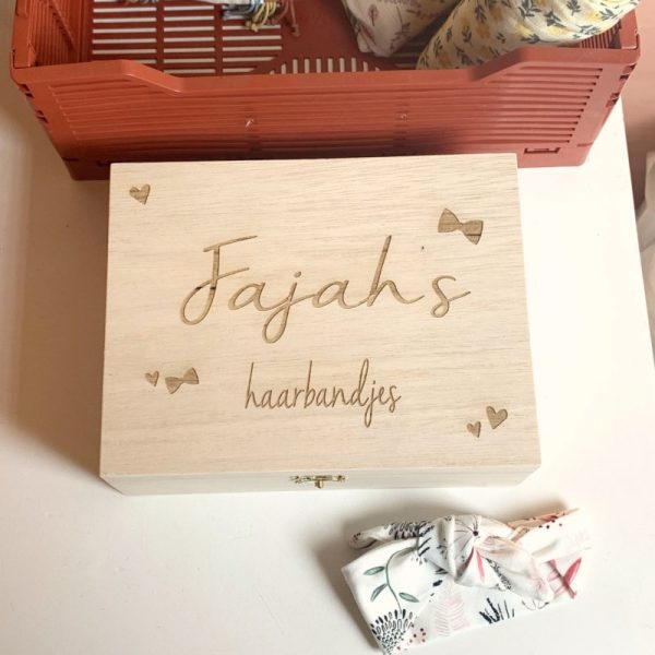 Kistje voor strikjes en haarbandjes ♡ - Afbeelding 4