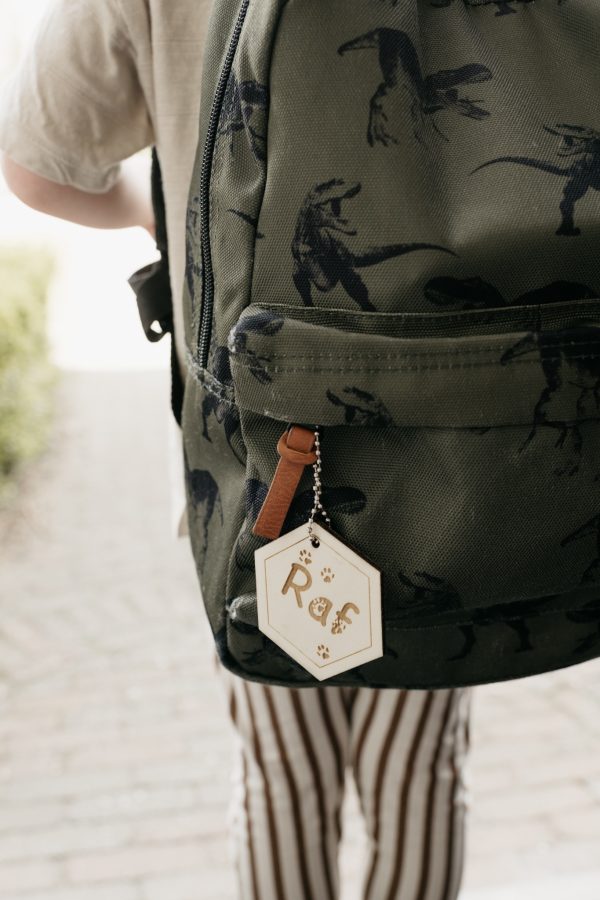 Nametag/sleutelhanger voor schooltas