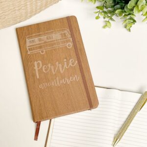 gepersonaliseerd notitieboekje houtlook