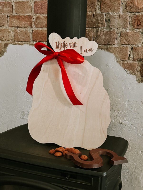 Sinterklaas verlanglijstje van hout - Afbeelding 3