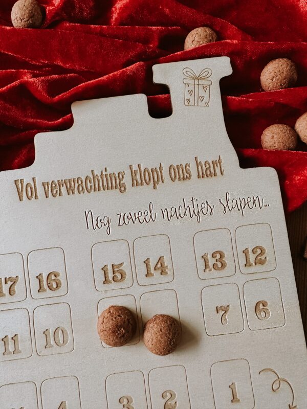 Houten aftelkalender Sinterklaas - Afbeelding 2